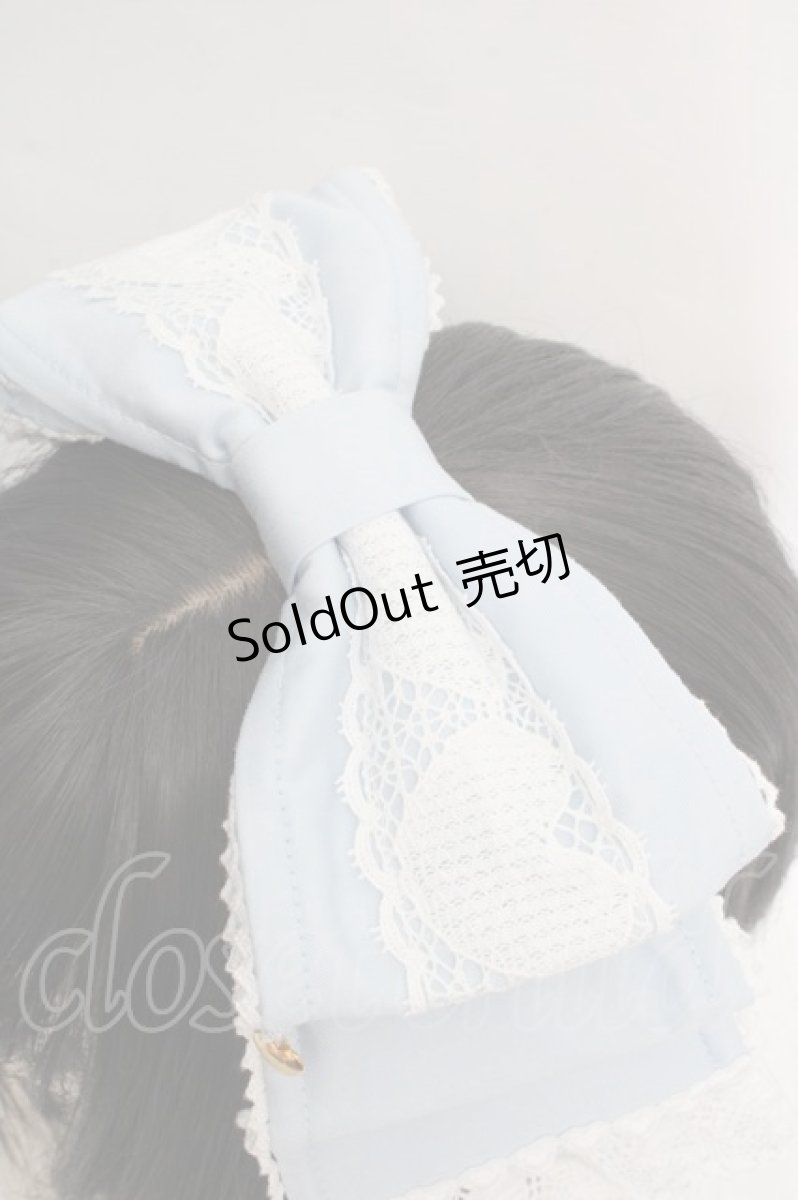 画像2: Angelic Pretty / Heartヒロインリボンヘッドドレス(無地)  サックス O-26-04-09-1010-AP-AC-OW-ZT575 (2)