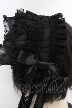 画像3: Luxmira / プリーツレースのヘッドドレス”Femme fatale”  ブラック O-26-04-09-1001-GO-AC-IG-OS