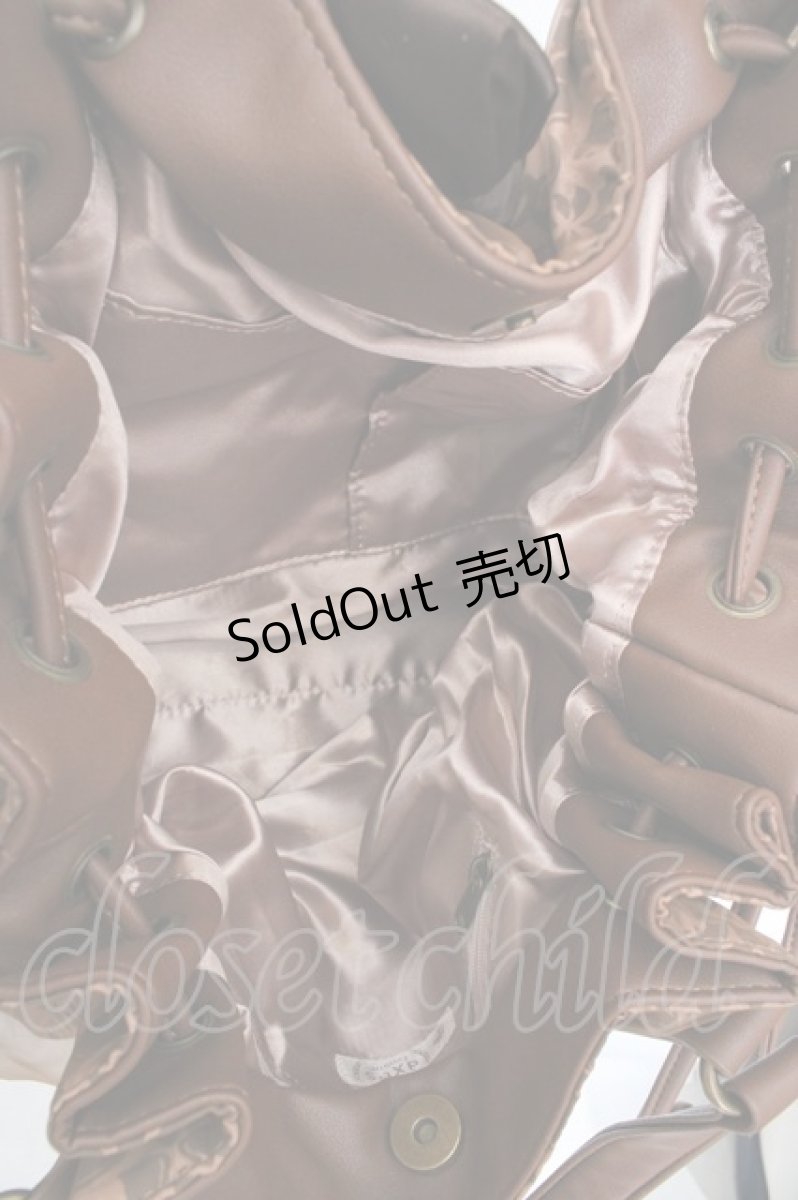 画像3: axes femme / アラベスク柄オーガンジー重ねバッグ 450×130×250mm ブラウン O-26-04-09-1122-AX-BG-IG-OS (3)