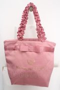 Maison de FLEUR / ブランドロゴフリルハンドルトートMバッグ  ピンク O-26-04-09-1124-LO-BG-IG-OS