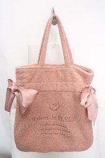 画像1: Maison de FLEUR / ボアダブルリボントートバッグ  ピンク O-26-04-09-1125-LO-BG-IG-ZTK012 (1)