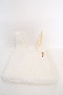 画像1: axes femme POETIQUE / THANKS FES トートバッグ  ファー シロ O-26-04-09-1127-AX-BG-IG-OS