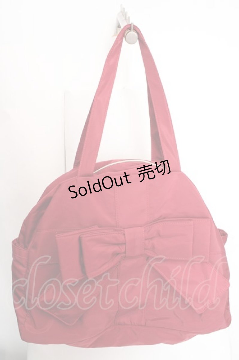 画像1: m petit by misako / ボストンバッグ  ワイン O-26-04-09-1128-LO-BG-IG-ZT0414A (1)