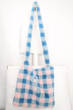 画像1: Candy Stripper / MY SUNNY CANDY FURバッグ  ブルー O-26-04-09-1130-PU-BG-IG-OS