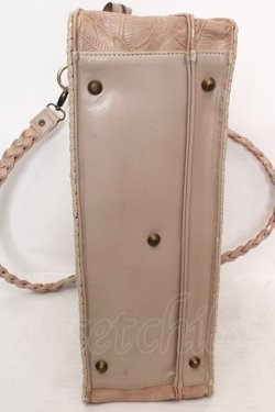 画像3: OZZ ANGELO / レザー型押しバッグ  ベージュ O-26-04-09-1131-OO-BG-IG-OS