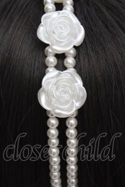 画像3: Jamie エーエヌケー / パールローズカチューシャ  シロ O-26-04-09-1013-LO-AC-OW-OS