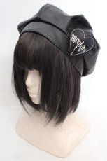 画像1: MORPH8NE / レザーベレー  ブラック O-26-04-09-1015-PU-AC-OW-OS (1)