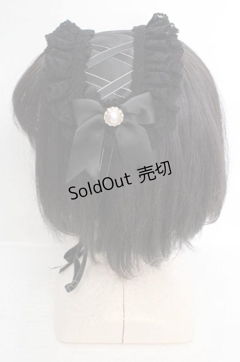 画像2: LOLITA他 / ヘッドドレス  クロ O-26-04-09-1002-LO-AC-IG-OS (2)
