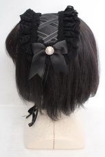 画像2: LOLITA他 / ヘッドドレス  クロ O-26-04-09-1002-LO-AC-IG-OS (2)