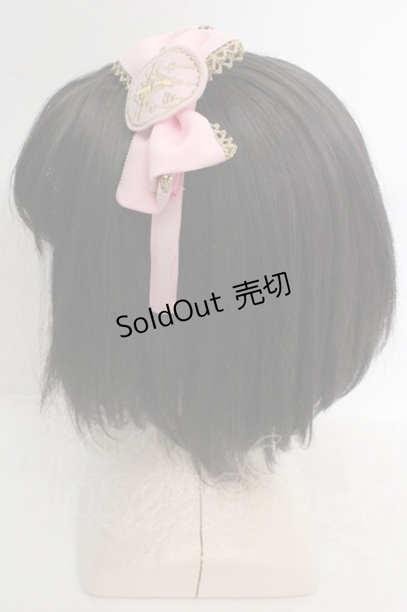 画像3: Angelic Pretty / グログランリボンシャンデリアワッペンカチューシャ  ピンク O-26-04-09-1018-AP-AC-OW-OS (3)