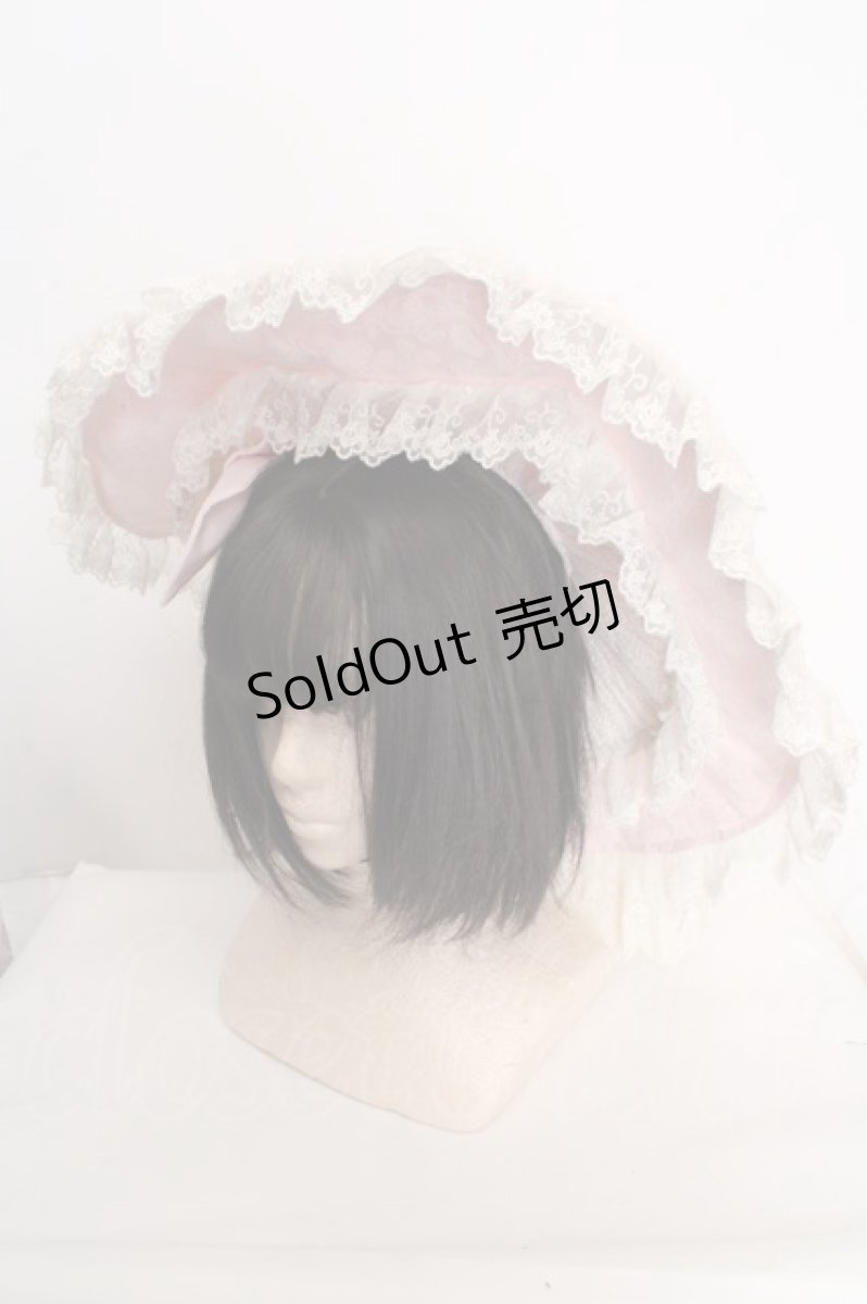 画像1: Sunny Tree / コサージュレーシーハット  ピンク O-26-04-09-1026-LO-AC-OW-OS (1)