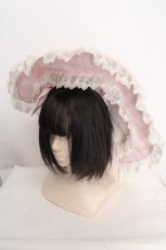 画像1: Sunny Tree / コサージュレーシーハット  ピンク O-26-04-09-1026-LO-AC-OW-OS (1)
