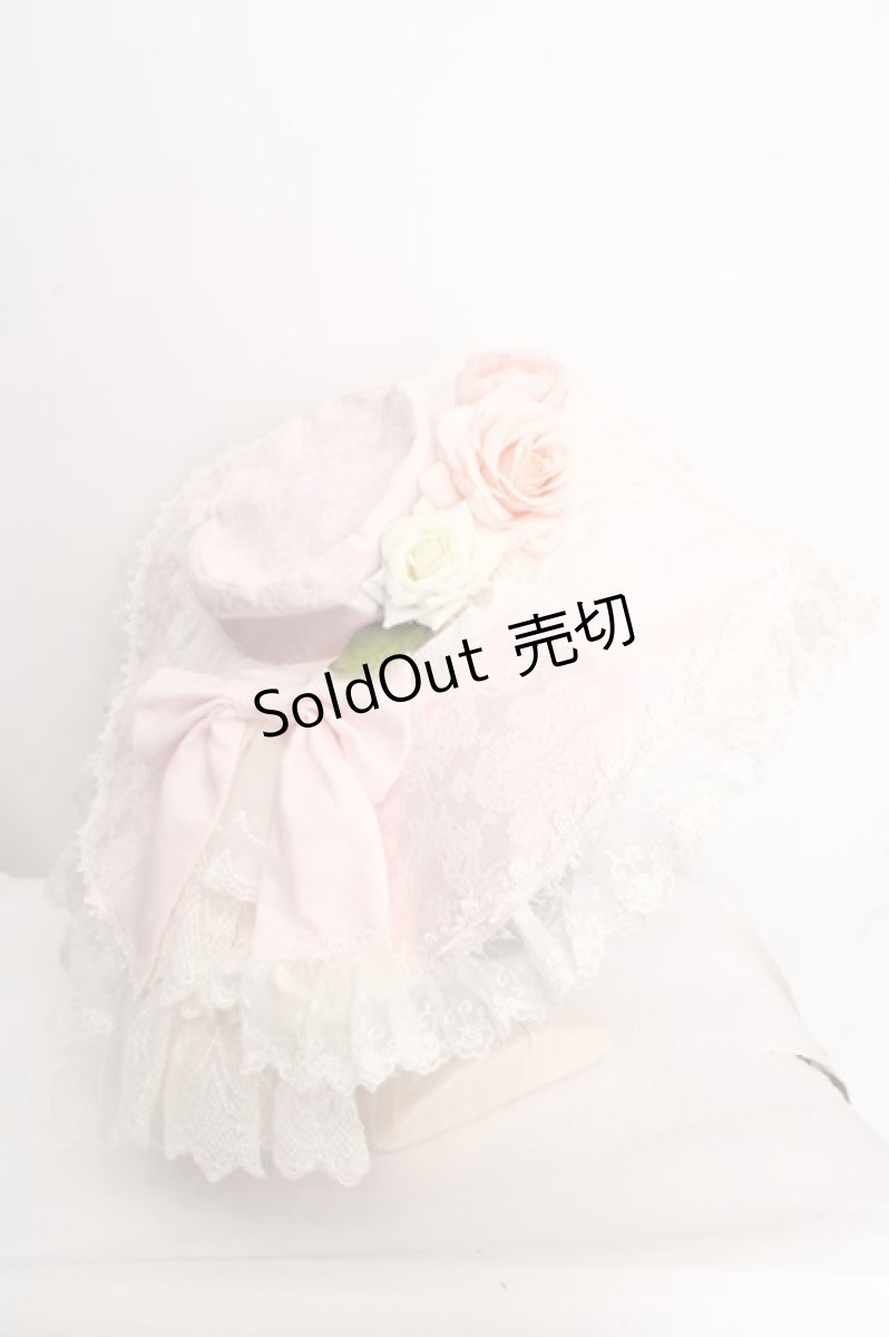 画像2: Sunny Tree / コサージュレーシーハット  ピンク O-26-04-09-1026-LO-AC-OW-OS (2)