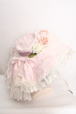 画像2: Sunny Tree / コサージュレーシーハット  ピンク O-26-04-09-1026-LO-AC-OW-OS