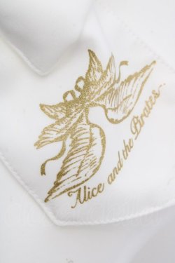 画像2: ALICE and the PIRATES / 堕天使プリントリボンタイ  ホワイト O-26-04-09-1030-PA-ZA-IG-OS
