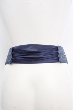 画像2: axes femme / レースアップゴムベルト  ブルー O-26-04-09-1031-AX-BL-IG-OS