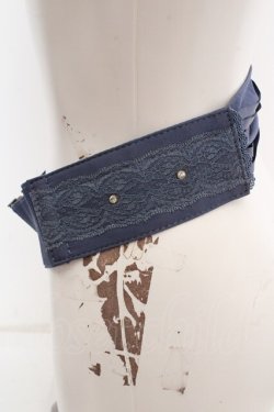 画像3: axes femme / レースアップゴムベルト  ブルー O-26-04-09-1031-AX-BL-IG-OS