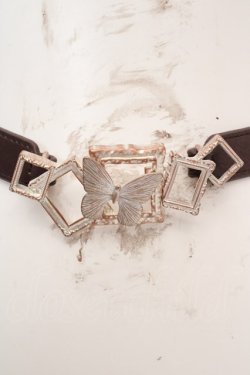 画像1: axes femme / 額縁×蝶ベルト  ブラウン O-26-04-09-1032-AX-ZA-IG-OS