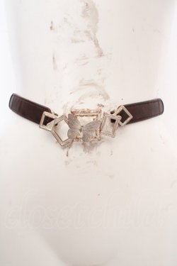 画像2: axes femme / 額縁×蝶ベルト  ブラウン O-26-04-09-1032-AX-ZA-IG-OS