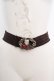 画像2: axes femme / シーズナルフルーツゴムベルト  ブラウン×ゴールド O-26-04-09-1033-AX-ZA-IG-OS (2)