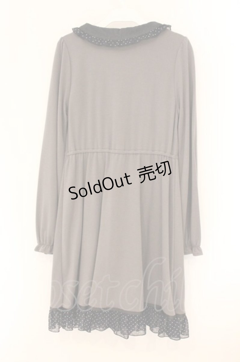 画像3: axes femme POETIQUE / ドットフリルカットワンピース M グレー O-26-04-09-055-AX-OP-OW-OS (3)