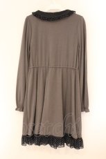 画像3: axes femme POETIQUE / ドットフリルカットワンピース M グレー O-26-04-09-055-AX-OP-OW-OS (3)