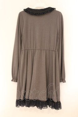 画像3: axes femme POETIQUE / ドットフリルカットワンピース M グレー O-26-04-09-055-AX-OP-OW-OS