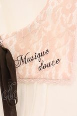 画像2: axes femme POETIQUE / レース襟Aラインプルブラウス M シロ×ピンク O-26-04-09-056-AX-BL-OW-OS (2)