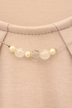 画像2: axes femme / ドットチュールスリーブカットソー M ラベンダー O-26-04-09-061-AX-TO-OW-OS