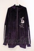 NieR Clothing / 3WAYベロアトラックジャケット F パープル O-26-04-09-064-PU-JA-YM-OS