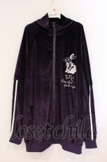 画像1: NieR Clothing / 3WAYベロアトラックジャケット F パープル O-26-04-09-064-PU-JA-YM-OS (1)