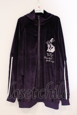 画像1: NieR Clothing / 3WAYベロアトラックジャケット F パープル O-26-04-09-064-PU-JA-YM-OS