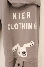 画像2: NieR Clothing / ボンテージベルト付きスウェットワイドパンツ F グレー O-26-04-09-065-PU-PA-YM-OS (2)