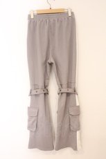 画像4: NieR Clothing / ボンテージベルト付きスウェットワイドパンツ F グレー O-26-04-09-065-PU-PA-YM-OS (4)
