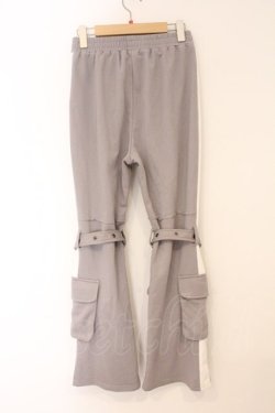 画像4: NieR Clothing / ボンテージベルト付きスウェットワイドパンツ F グレー O-26-04-09-065-PU-PA-YM-OS