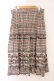 画像3: axes femme / パネル柄ロングスカート M ベージュ×ブラウン O-26-04-09-066-AX-SK-IG-OS (3)