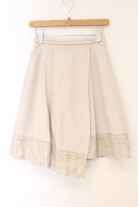 画像1: axes femme / レースリボンラップ風スカート M ベージュ O-26-04-09-067-AX-SK-IG-ZT093 (1)