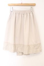 画像3: axes femme / レースリボンラップ風スカート M ベージュ O-26-04-09-067-AX-SK-IG-ZT093 (3)