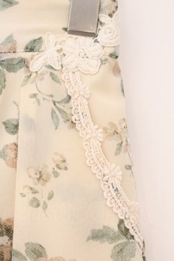 画像2: axes femme / 花柄ワイドパンツ M アイボリー O-26-04-09-068-AX-PA-IG-OS