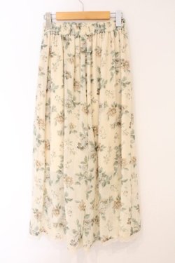 画像3: axes femme / 花柄ワイドパンツ M アイボリー O-26-04-09-068-AX-PA-IG-OS