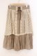 画像1: axes femme / レースレイヤードスカート  ベージュ O-26-04-09-074-AX-SK-IG-OS (1)