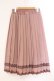 画像3: axes femme / サテンプリーツロングスカート  ピンクベージュ O-26-04-09-076-AX-SK-IG-OS (3)