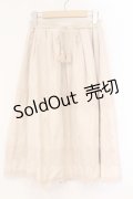 axes femme / スエード刺繍ロングスカート M アイボリー O-26-04-09-078-AX-SK-IG-OS