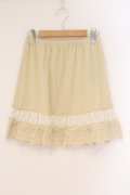 axes femme / バラレースミニペチスカート M 生成り O-26-04-09-083-AX-SK-IG-OS