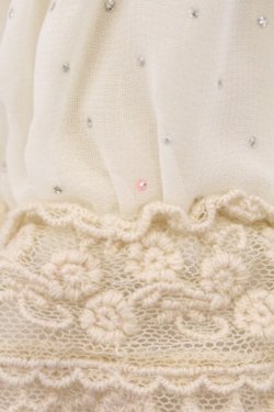 画像2: axes femme / バラレースミニペチスカート M 生成り O-26-04-09-083-AX-SK-IG-OS