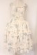 画像1: LUCKY FLOWER / Tower of Flower ティアードドレス  アイボリー×サックス O-26-04-09-006-LO-OP-IG-OS (1)