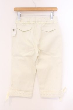 画像3: axes femme / 裾リボンバミューダパンツ M 生成り O-26-04-09-086-AX-PA-IG-OS