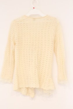 画像3: axes femme / 透かし編みカーディガン  生成り O-26-04-09-088-AX-TO-IG-OS