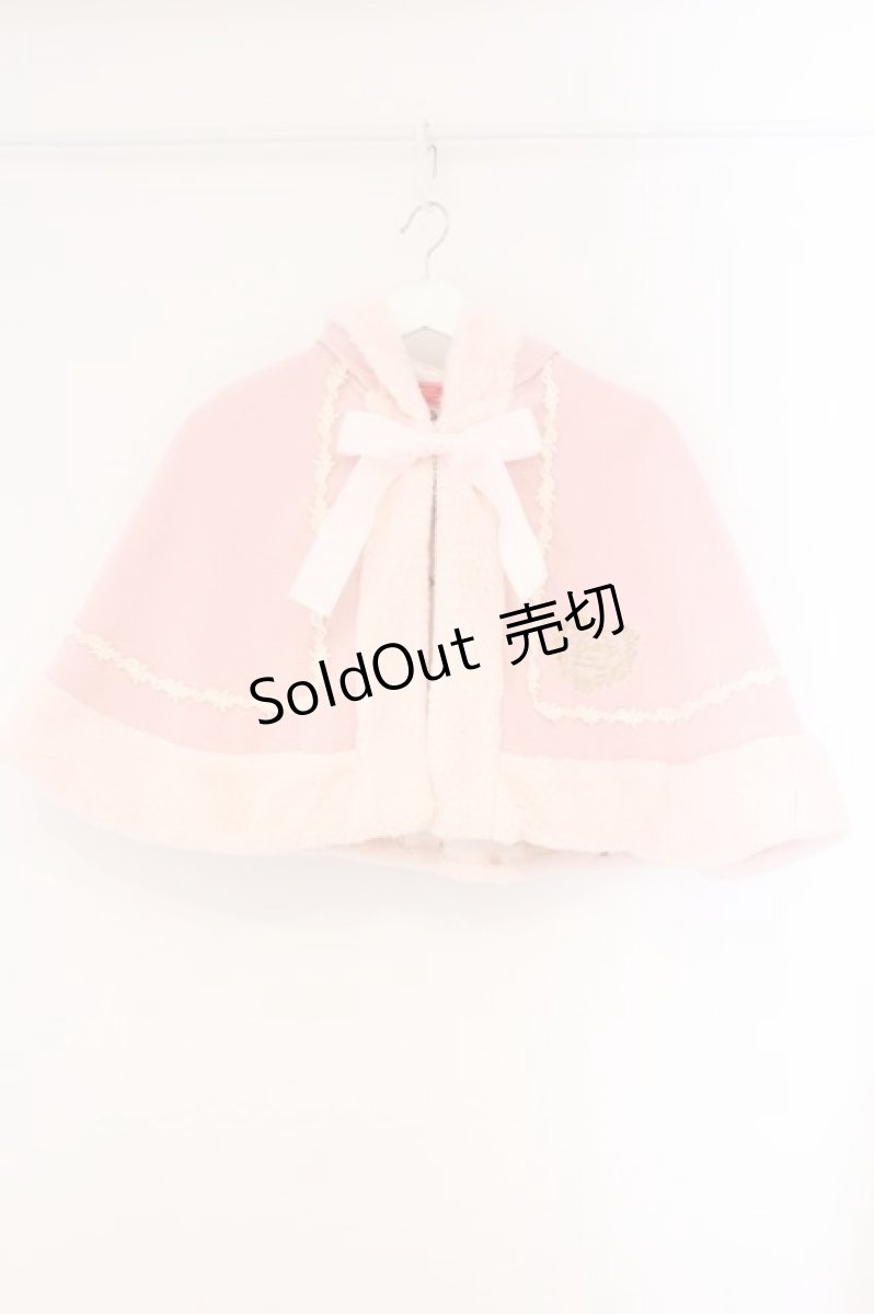画像1: BABY,THE STARS SHINE BRIGHT / 赤ずきんちゃんのロージィケープ  ピンク O-26-04-09-012-BA-CO-IG-OS (1)