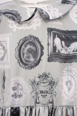 画像2: MILK / WALL DECOドレス  グレー O-26-04-09-015-ML-OP-IG-OS